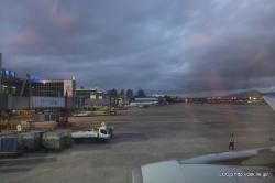 チャイナエアラインから台北松山空港を眺める