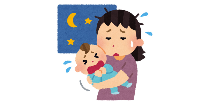 夜泣きする赤ちゃん（イメージ）