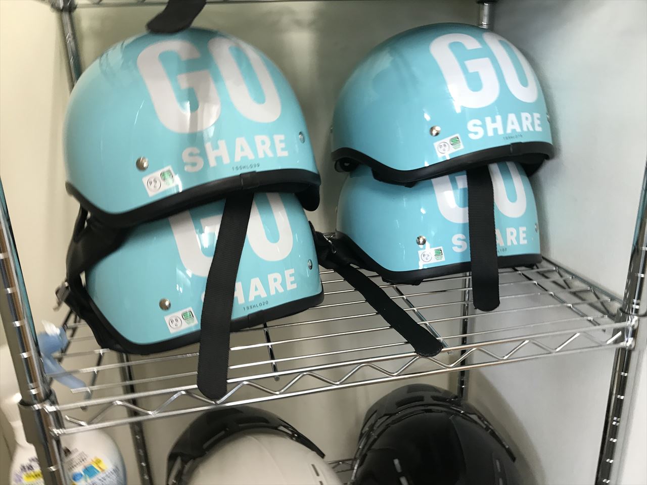 GO SHARE レンタルヘルメット バイザーなしタイプ